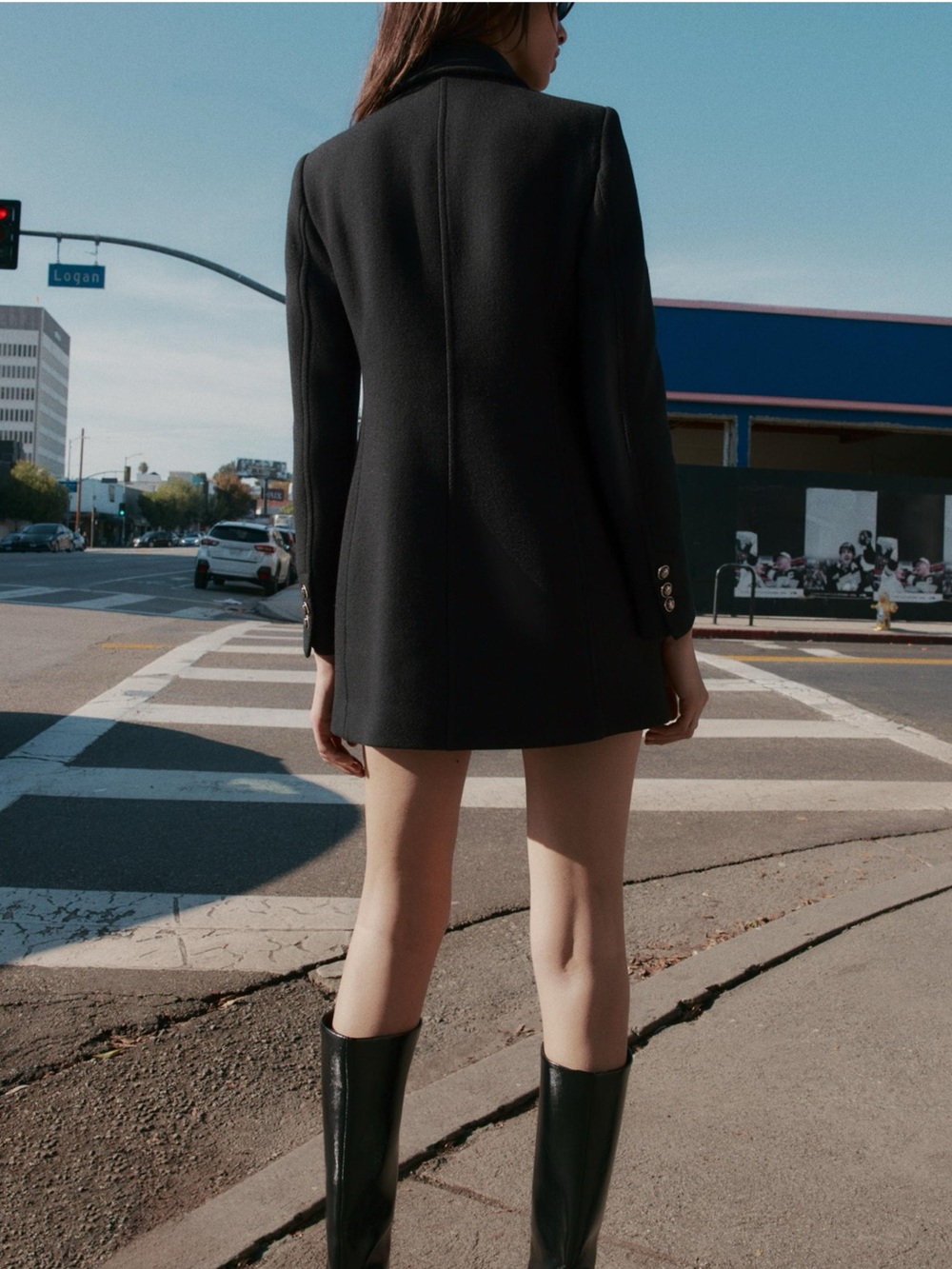 Zara Wool Blend Double Breasted Short Coat - Picture 3 of 7